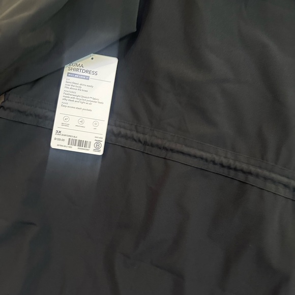 Athleta Black Dress with Drawstring Waist - Picture 9 of 11